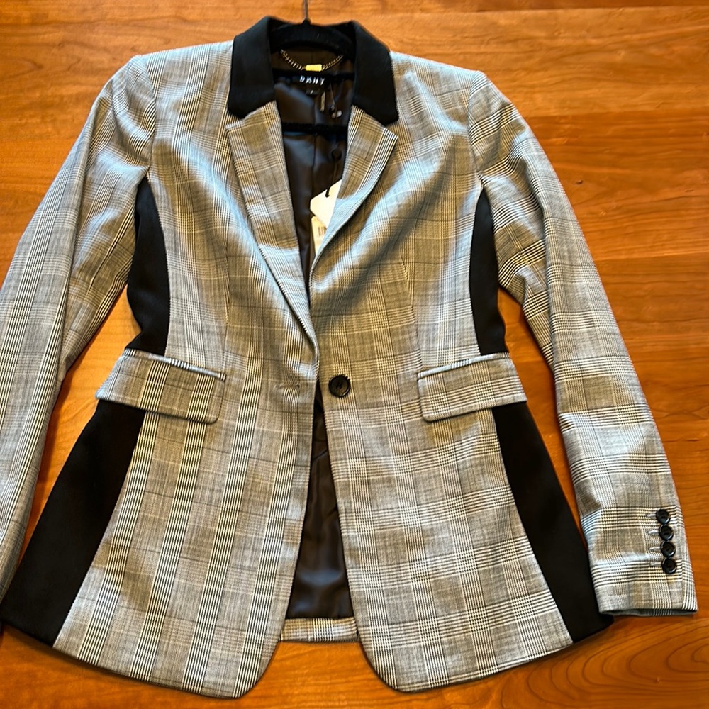 DKNY Plaid Blazer NWT